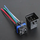 Pair Car 12V 40A Relay Harness Socket Plugs 5Pin 5 Wire Connector Couplers