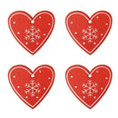 16PCS Mixed DIY White&Red Tree/Heart/Star Wooden Ornaments For Christmas Pa L3N4
