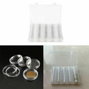 100Pcs 30mm Clear Plastic Round Coin Cases Capsules Container Holder dfg QHY
