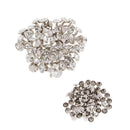 50x Crystal Rivets Studs Buttons for Bracelet Bag Leather Craft 7mm