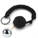 Key Chain Outdoor Security tool Steel Ball For Bearing Self Defense Lanyard JR