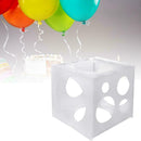 9 Holes Balloon Sizer Box Square Balloon Measurement Wedding Tool Party B0B9