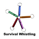Metal Whistle Pendant With Keychain Keyring For Outdoor Survival Emergency