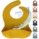 Adjustable Silicone Bib Baby Feeding Saliva Towel Burp Cloth Aprons (F) A