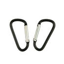60PCS Camping Outdoor Aluminum Alloy D Shape Carabiner Clip Hook Key Chain