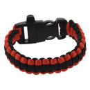 Paracord Parachute Cord Bracelets Buckle Survival Camping Black+Red