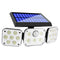 140LED Solar Wall Light Motion Sensor Folding Deformation Lamp for Outdoor