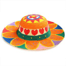 5pcs Painting Hat Straw Hats DIY Cap Beach Sun Hat Art Kindergarden Ki EFO