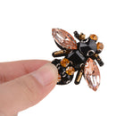 handmade rhinestone beaded sequin patches bees sew on patch for clothes applique