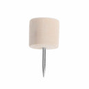 40Pcs Creative Cylinder Wooden Thumbtack Decorative Drawing Push Pins Wood Head