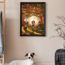 Diamond Painting Girl in Woods Full Round Rhinestone Picture Set 30x40cm