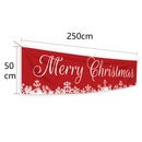 Christmas Snowflake Banner Porch Holiday Decoration Home Background Cloth
