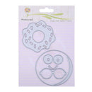 4pcs DIY Doughnut Cutting Dies Stencil Scrapbooking Embossing Paper Craft A