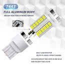 2pcs LED Bulbs 7443 33SMD 5730 3W 6000K 1200LM Car Brake Tail Driving Lamp