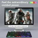 Mechanical Gaming Keyboard 87 Keys, Customizable LED Backlit for Gamers and