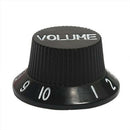 3pcs Plastic Top Hat Style 1 Volume 2 Tone Speed Control Knobs Set for Electric