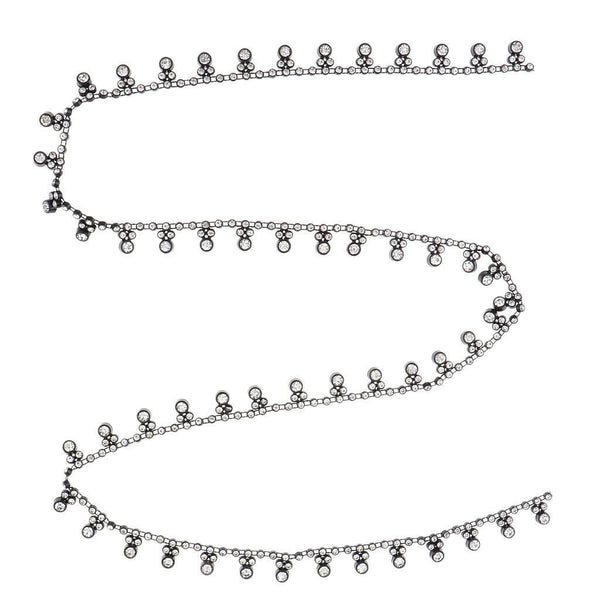 1 Yard Black Rhinestone Diamante Chain Trim Craft Applique Lace Sewing Trim