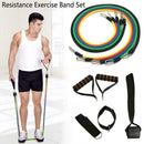 11x Durable Resistance Exercise Band Yoga Pilates Abs Workout Bands Tube Fi H3M0