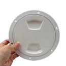 Durable Boat 5 inch Access Port Hatch Cover Twist Out Deck Plate, ABS Plastic