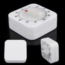 New 60 Mins Mechanical Home Kitchen Cooking Count Down Timer Counter Alarm White