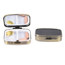 2Grid Moistureproof Metal Folding PillCase Medicine StorageOrganizer ContainerBX