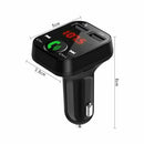 Car FM Transmitter Bluetooth MP3 Player Handsfree 2 USB Fast Charger Wireless