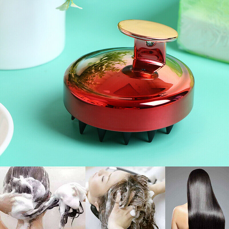 Handheld Electroplating Shampoo Brush Wet Dry Hair Wash Head Massage Comb SEAU