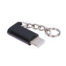 Metal USB 3.1 Type-C Male Connector to Micro USB 2.0 5Pin Female Data Adapt