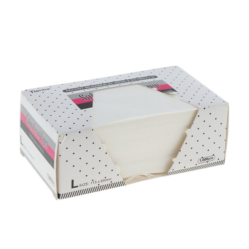 Box of 1000 Sheet Disposable Salon Electric Hair Perming Dyeing Paper End Wraps