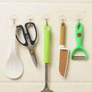 10pcs Nail Free Adhesive Transparent Reusable Heavy Duty Wall Hook for Ha D O3L7