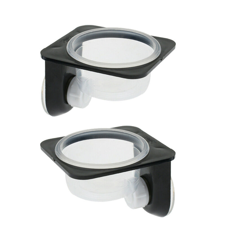 2pcs Durable Reptiles Lizard Suction Cup Feeder Food Water Bowl Breeding