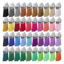 200Pcs Key Chain Ring Tassel Pendants Bulk for DIY Crafts Jewelry Making Decor
