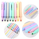 8Pcs/set Fluorescent Pen Highlighter Pencil Candy Color Drawing Marker Pen B2L5
