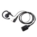 2x G Shape Ear-Hook Earpiece Earhook Earphone Mic for Baofeng Walkie Talkie
