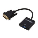 Fasdga Pro DVI-D 24+1 Pin Male to VGA 15 Pin Female Cable Adapter Converter