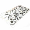 700 X 4-12mm WIBBLY WOBBLY GOOGLY EYES. CRAFTS, STICK ON STICKERS SELF ADHESIVE