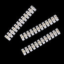 3 Pieces 10Amp 12 Way Barrier Screw Terminal Block Wire Connector Strip 3C