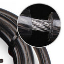 Bike Lock Cable Heavy Duty 5-Digit Self Coiling Resettable Combination Code