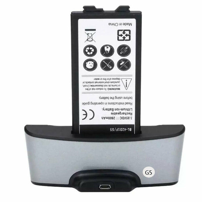 Dual Sync Phone Desktop Charger Dock Station w/Battery Charging Slot for LG G5