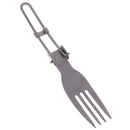 Outdoor camping tableware titanium fork folding hiking backpacking dinner forkME
