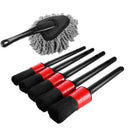 3X(Car Duster,Detailing Brush Set,Auto Detail Brush Set with Car Dash Duste