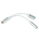 Audio Splitter Converter Adapter Cable USB Type-C To 3.5mm Jack X Headphone GT