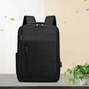 Nylon Backpack Men Women Laptop Mochila Big Capacity Travel Bagpack (Black)