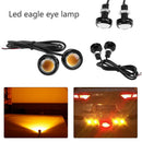 Universal 1 Pair High Power Eagle Eye Yellow LED Car Daytime Running Lights A