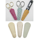 3x Mini Embroidery Scissors Sheath Portable Safety Sewing Cover Protector Holder