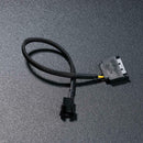 Sleeved SATA 15Pin to 3Pin 4Pin Fan Power Adapter Extension Cable Wire Cord A