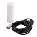 Car Dual Band Antenna UHF VHF 400-470/136-174MHZ PL-259 Antenna Cable White