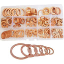 200X Flat Ring Gasket Set Assorted Solid Copper Car Crush Engine Seal Q9A2