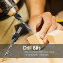 2 Step Countersink Drill Woodworking Twist Drill Bit Set for Drilling Holes