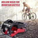 31.8x28.6x45mm Bike Stem Hollow Riser Outdoor Riding Accessory (Black Red)